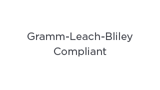 Gramm-Leach-Bliley Compliant badge