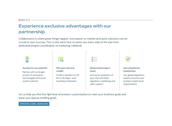 An interface showing different services with descriptions and icons.